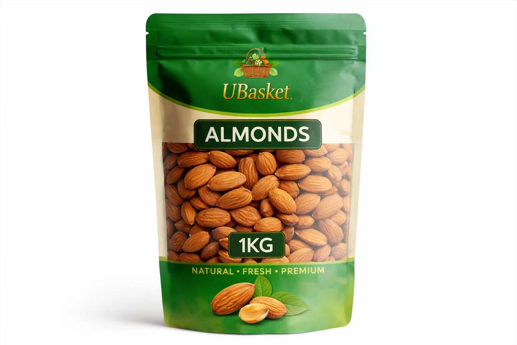Premium Natural Almonds 1KG – Fresh & Healthy UBasket